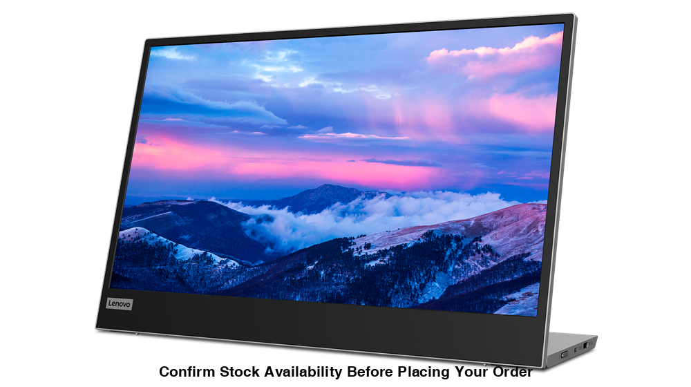 LENOVO L15 IPS 15.6" FHD (1920 X 1080) MOBILE MONITOR WLED BACKLIGHT, 2X USB 2.0 TYPE-C (DP 1.2 ALT MODE), 3 YEAR CARRY IN WARRANTY - Guards On Duty Shop