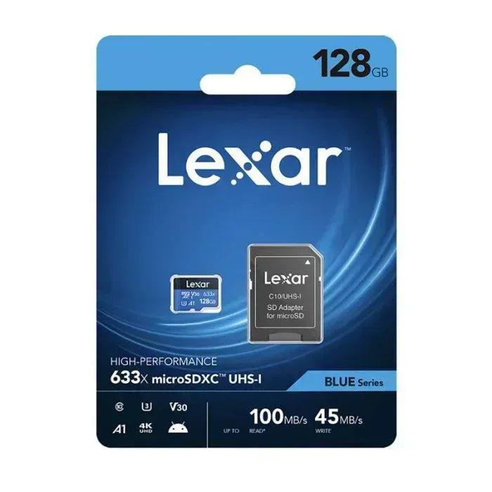 Lexar 128GB High-Performance 633x MicroSDXC UHS-I Cards Guards On Duty Security