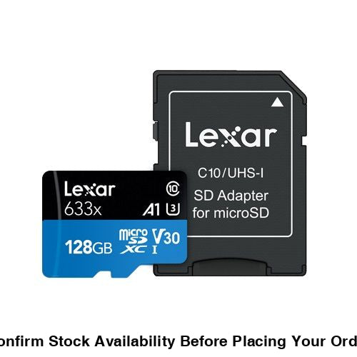 Lexar 128GB High-Performance 633x MicroSDXC UHS-I Cards