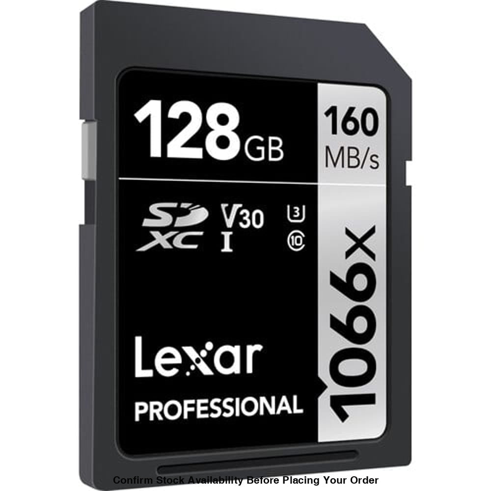 Lexar 128GB Professional 1066x UHS-I SDXC Memory Card (160MB/s Silver Series) - Lexar 128GB Professional 1066x UHS-I