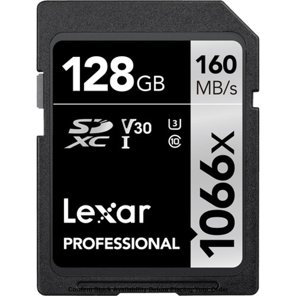 Lexar 128GB Professional 1066x UHS-I SDXC Memory Card (160MB/s Silver Series) - Lexar 128GB Professional 1066x UHS-I
