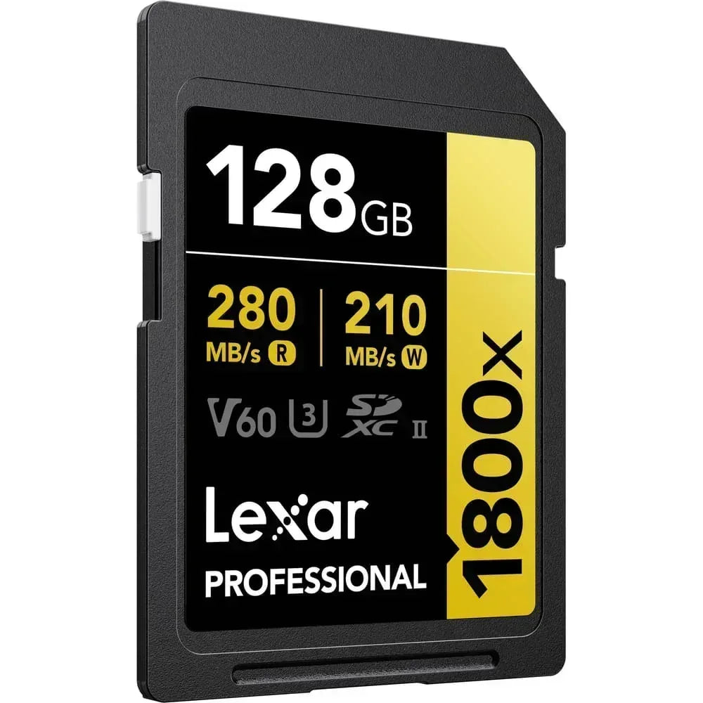 Lexar 128GB Professional 1800x UHS-II SDXC Memory Card (2 Pack) Guards On Duty Security