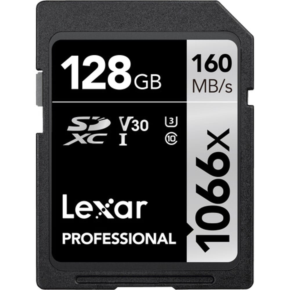 Lexar 128GB Professional 1066x UHS-I SDXC Memory Card (160MB/s, Silver Series)