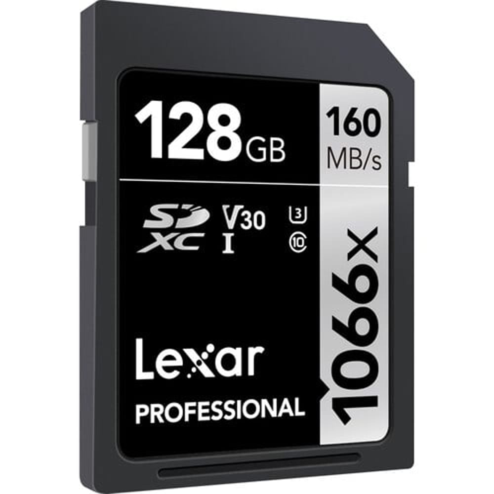 Lexar 128GB Professional 1066x UHS-I SDXC Memory Card (160MB/s, Silver Series)