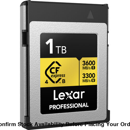 Lexar 1TB Professional GOLD CFexpress 4.0 Type B Memory Card - Guards On Duty Shop
