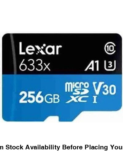 Lexar 256GB High-Performance Blue Series 633x UHS-I microSDHC Memory Card - with SD Adapter