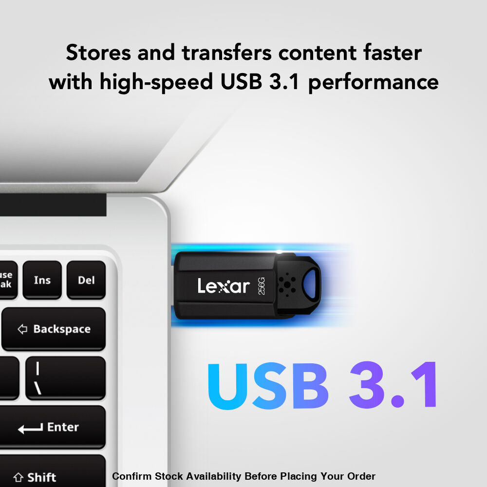 Lexar 256GB JumpDrive S80 USB 3.1 Gen 1 USB-A Flash Drive