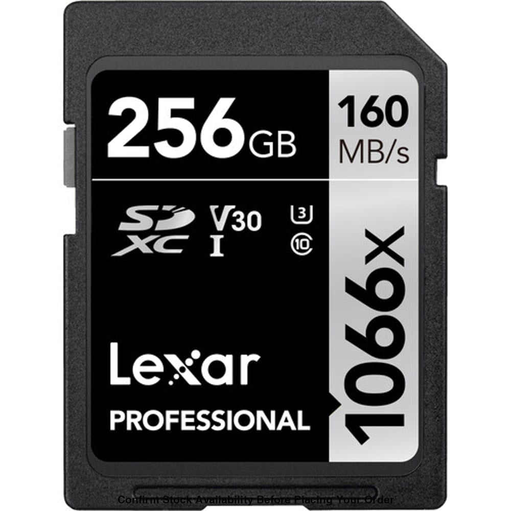 Lexar 256GB Professional 1066x UHS-I SDXC Memory Card (160MB/s, Silver Series)