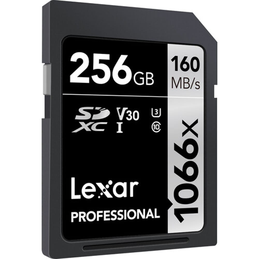 Lexar 256GB Professional 1066x UHS-I SDXC Memory Card (160MB/s, Silver Series)