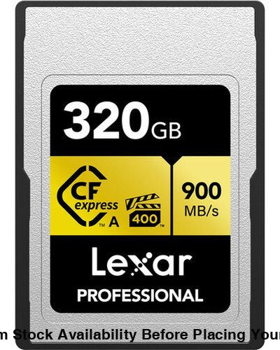 Lexar 320GB CF Express Type A - Gold Memory Card - Guards On Duty Shop