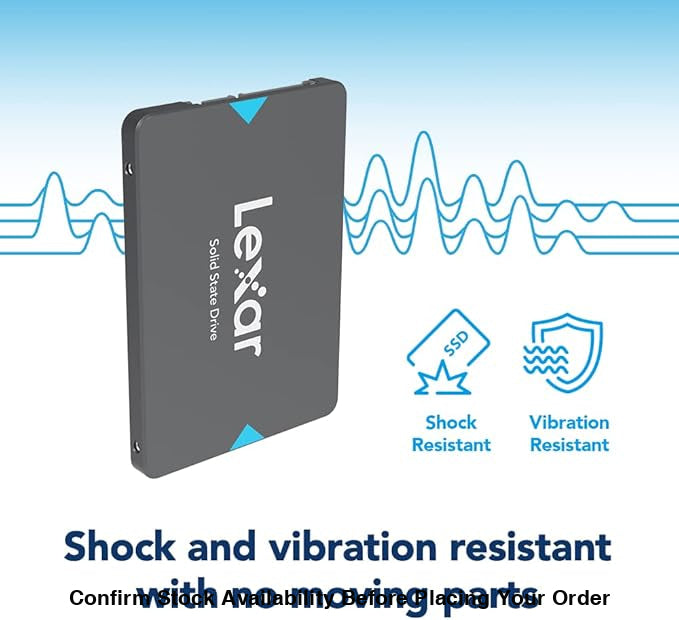 Lexar 480GB NQ100 SSD 2.5 Inch SATA III Internal Solid State Drive, Up to 550MB/s Read