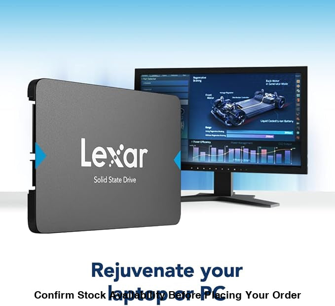 Lexar 480GB NQ100 SSD 2.5 Inch SATA III Internal Solid State Drive, Up to 550MB/s Read