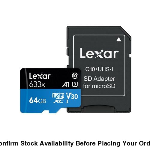 Lexar 64GB High-Performance 633x MicroSDXC UHS-I Card