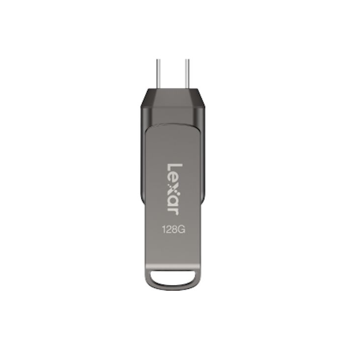 Lexar JumpDrive D400 Flash Drive - USB 3.1 Type-C, 128GB, 130MB/s