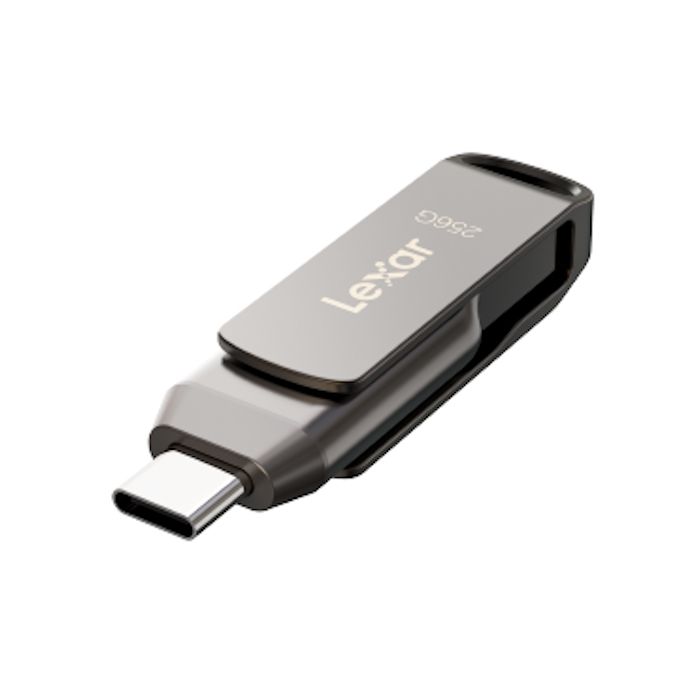Lexar JumpDrive D400 Flash Drive - USB 3.1 Type-C, 256GB, 130MB/s