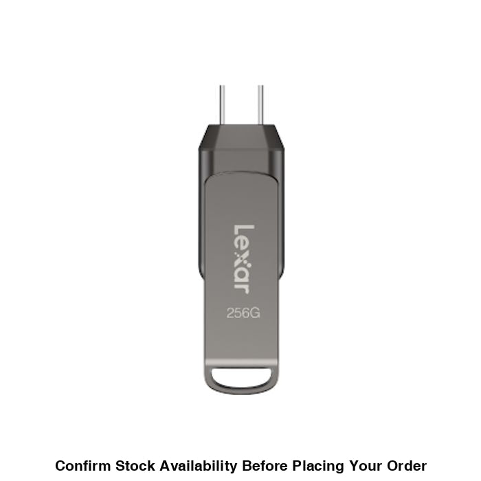 Lexar JumpDrive D400 Flash Drive - USB 3.1 Type-C, 256GB, 130MB/s