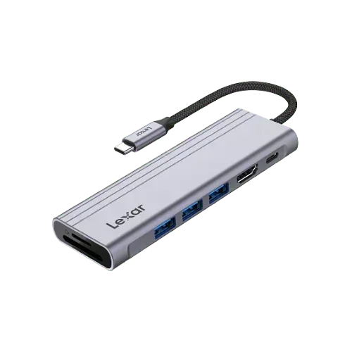 Lexar H31 7-in-1 USB-C Hub Guards On Duty Security