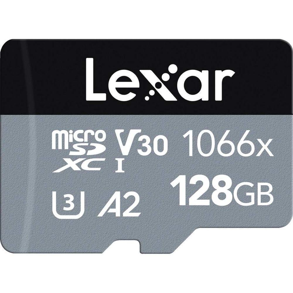 Lexar 128GB Professional 1066x UHS-I microSDXC Memory Card with SD Adaptor Guards On Duty Security