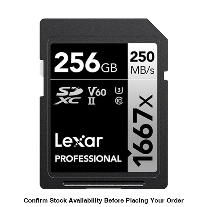 Lexar Professional 1667x 250MB/S UHS-II SDXC Memory Card - 256GB - Guards On Duty Shop