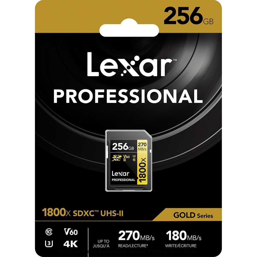 Lexar Professional 1800x UHS-II SDXC Memory Card 256GB(270MB/s) - Guards On Duty Shop