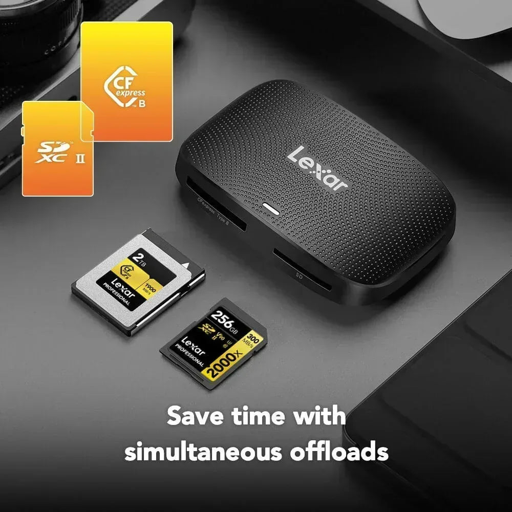 Lexar Professional CFexpress Type B/SD USB 3.2 Gen 2 Card Reader Guards On Duty Security