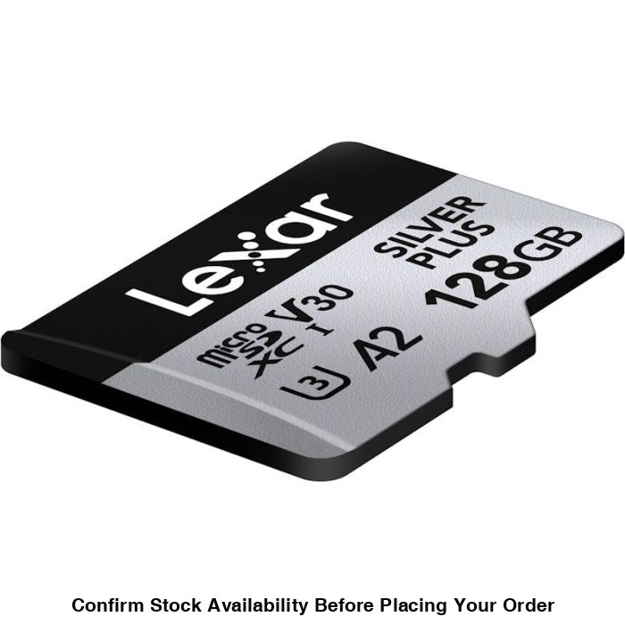 Lexar Professional SILVER PLUS UHS-I microSDXC Card - 128GB, 205MB/s