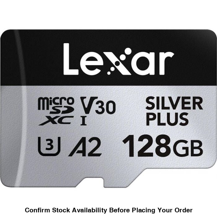 Lexar Professional SILVER PLUS UHS-I microSDXC Card - 128GB, 205MB/s - Guards On Duty Shop