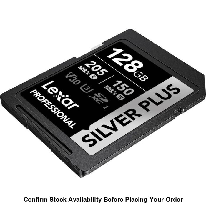 Lexar Professional Silver Plus UHS-I SDXC Memory Card - 128GB, 205mb/s - Guards On Duty Shop