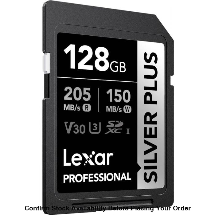 Lexar Professional Silver Plus UHS-I SDXC Memory Card - 128GB, 205mb/s - Guards On Duty Shop