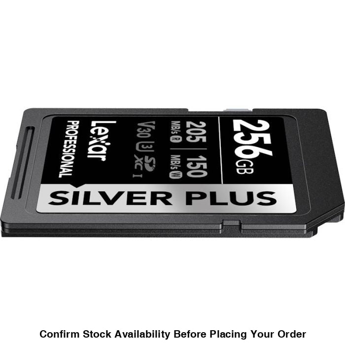 Lexar Professional Silver Plus UHS-I SDXC Memory Card - 256GB, 205MB/s - Guards On Duty Shop