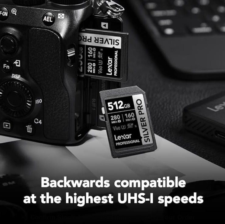 Lexar Professional SILVER PRO SDXC UHS-II Memory Card - 512GB, 280MB/s - Guards On Duty Shop