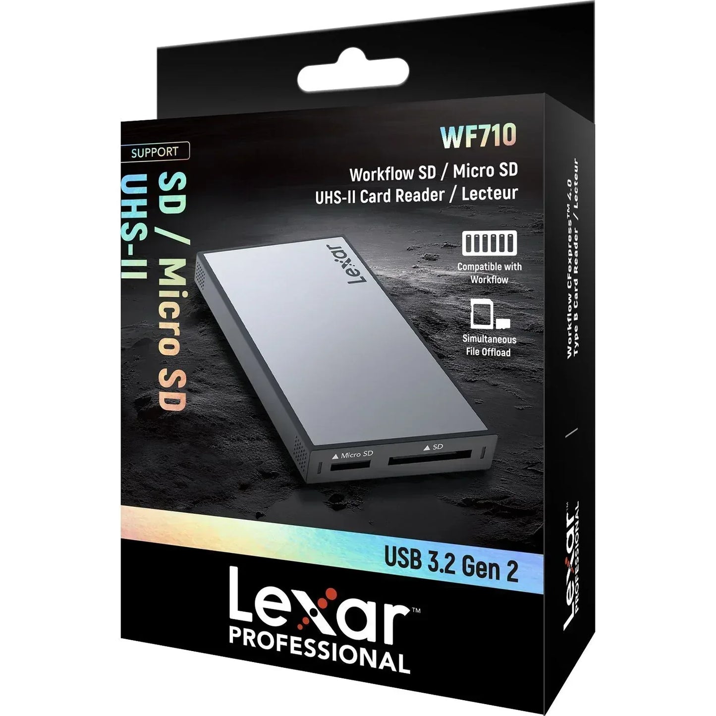 Lexar Professional Workflow SD/micro SD UHS-II Card Reader Guards On Duty Security