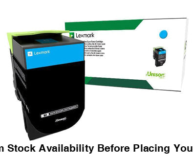 LEXMARK CS/CX 317 417 517 CYAN RETURN PROGRAM TONER CARTRIDGE - Guards On Duty Shop