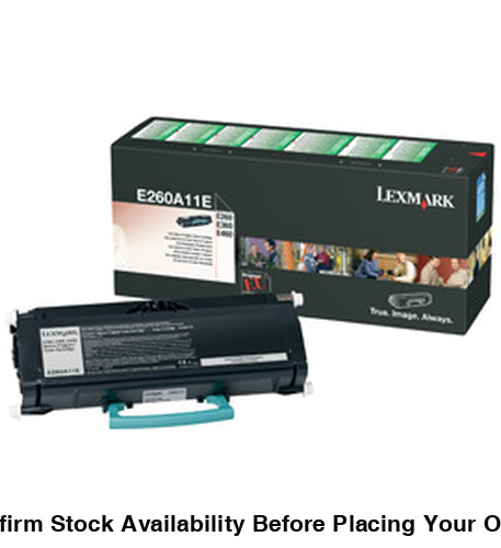 LEXMARK E 260A11E CARTRIDGE TONER CARTRIDGE - 3 500 PGS - Guards On Duty Shop