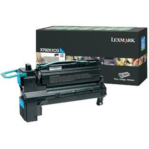 LEXMARK X792 CYAN CARTRIDGE TURN PROGRAMME PRINT CARTRIDGE- 20 000 PGS - Guards On Duty Shop