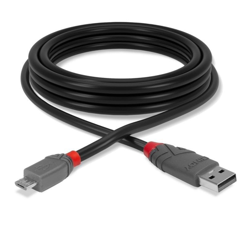Lindy 5m Usb2.0 Am to Micro-b Cable-anthra (36735)