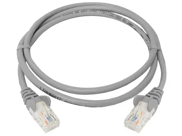 Linkbasic 1 Metre UTP Cat5e Flylead Grey Guards On Duty Security