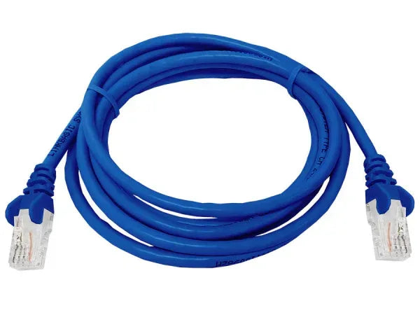 Linkbasic 2 Metre UTP Cat5e Flylead Blue Guards On Duty Security
