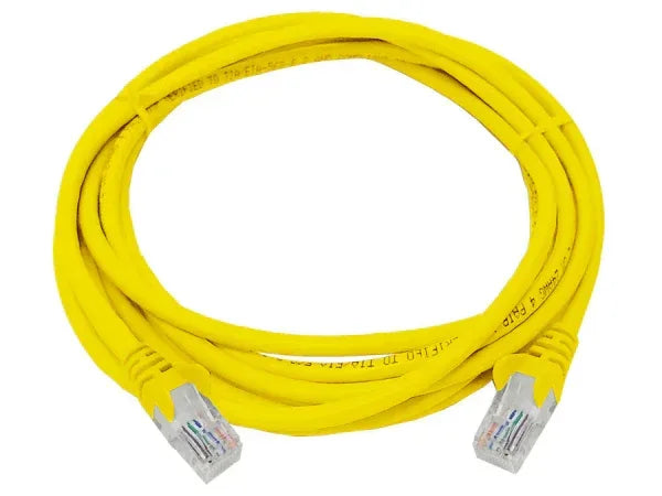 Linkbasic 3 Metre UTP Cat5e Flylead Yellow Guards On Duty Security