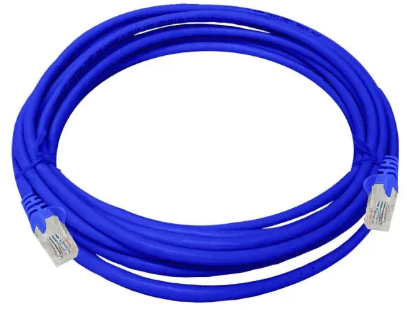 Linkbasic 5 Metre UTP Cat5e Flylead Blue Guards On Duty Security