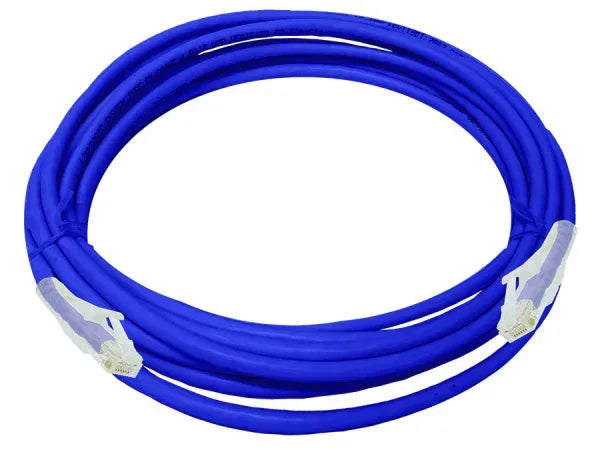 Linkbasic 5 Metre UTP Cat6 Flylead Blue Guards On Duty Security