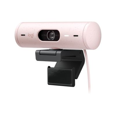 LOGITECH BRIO 500 FULL HD 1080P WEBCAM WITH LIGHT CORRECTION ROSE - Guards On Duty Shop