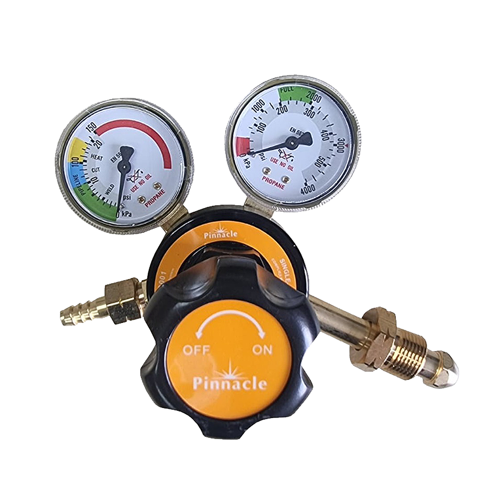 Pinnacle LPG Regulator with Gauge Premium