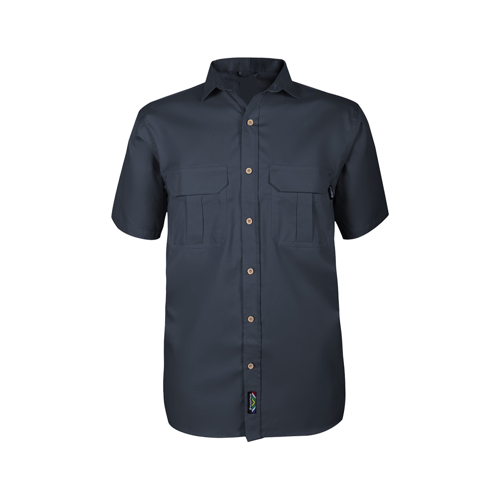Pinnacle Homegrown Men's Short Sleeve Shirt Navy