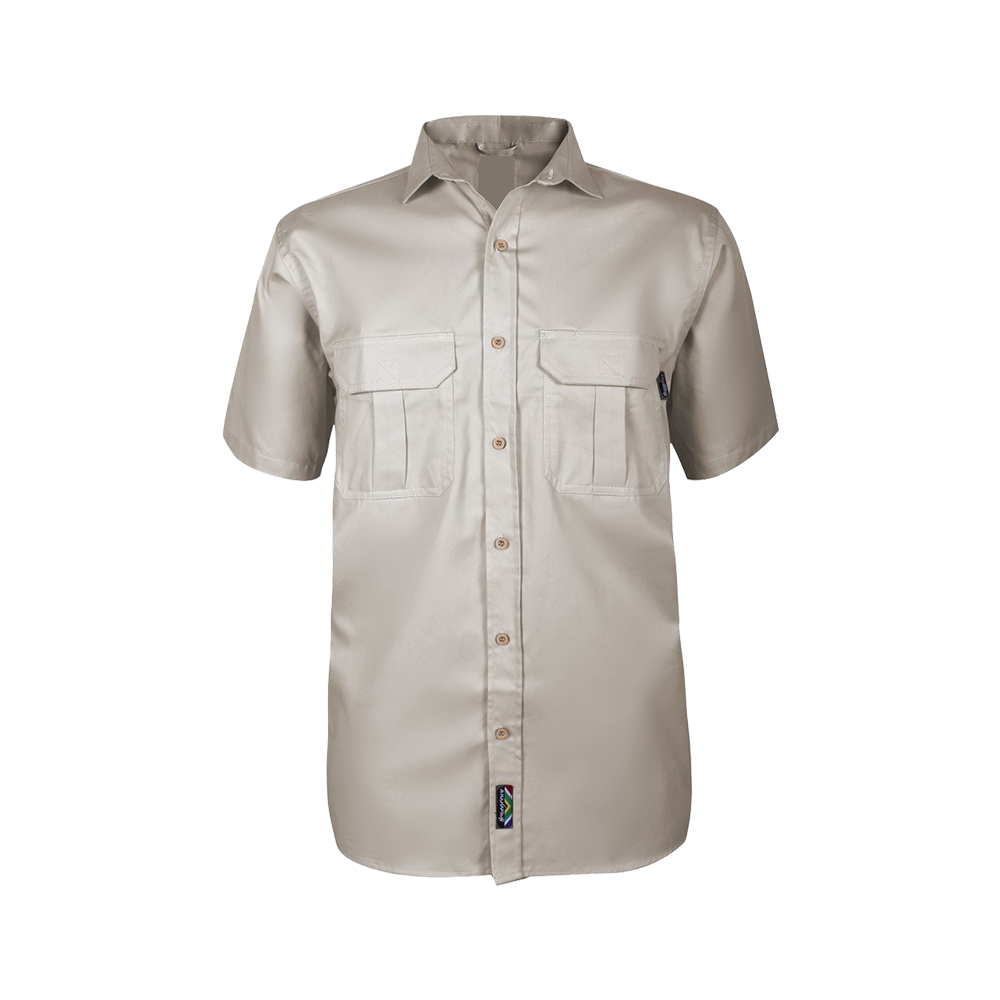 Pinnacle Homegrown Men's Short Sleeve Shirt Stone