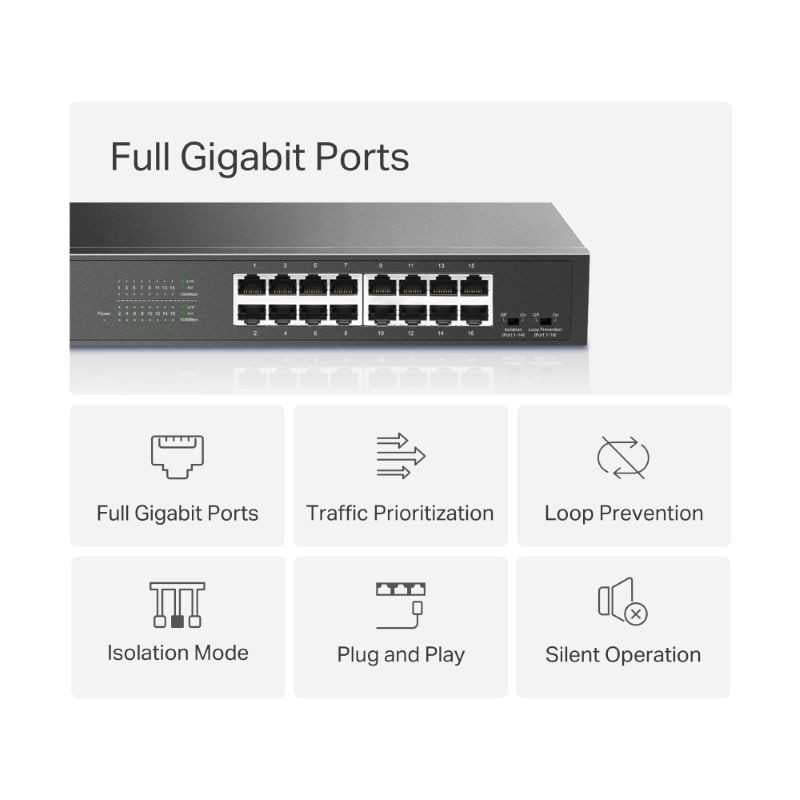 Switch MS116GS 16P Metal Case