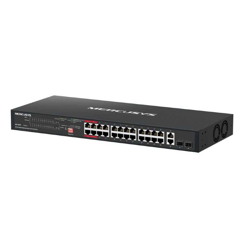 Mercusys 28-Port Gigabit Rackmount Switch with 24-Port PoE+