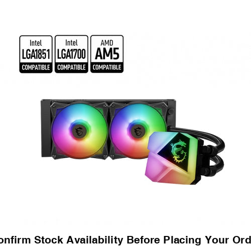 MSI MAG CORELIQUID C240 AIO LIQUID COOLER - Guards On Duty Shop