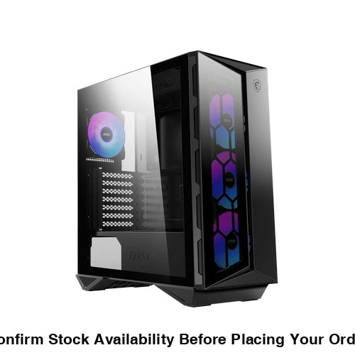 MSI MAG GUNGIR 110R BLACK CASE INCL 3 X ARGB FANS - Guards On Duty Shop
