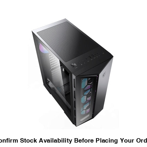 MSI MAG GUNGIR 110R BLACK CASE INCL 3 X ARGB FANS - Guards On Duty Shop